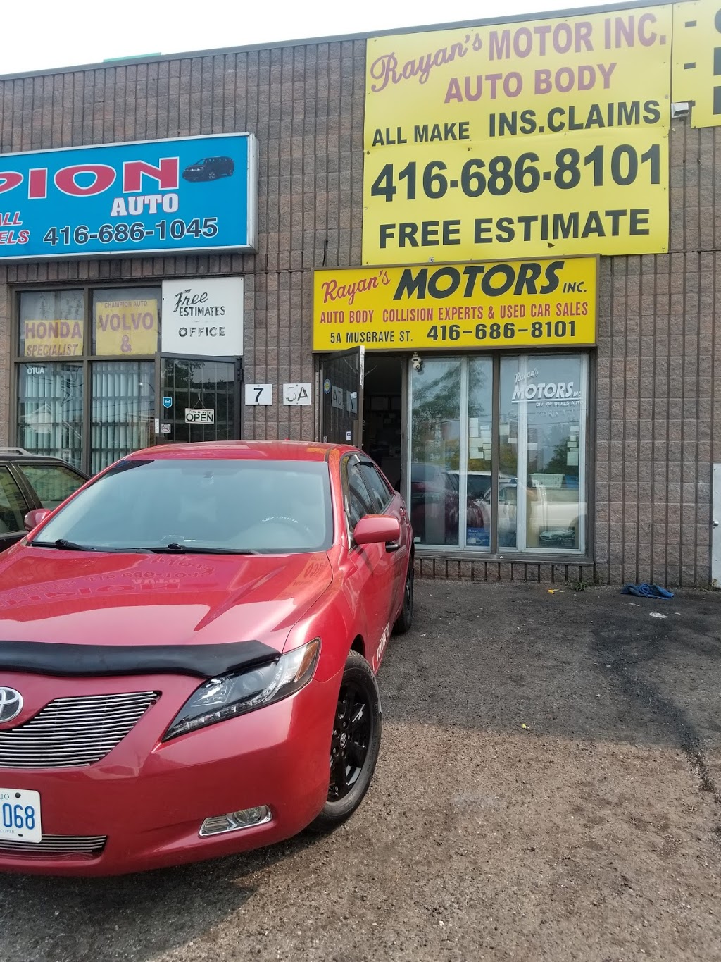 Rayans Motor Inc | 5a Musgrave St, Toronto, ON M4E 2H3, Canada | Phone: (416) 686-8101