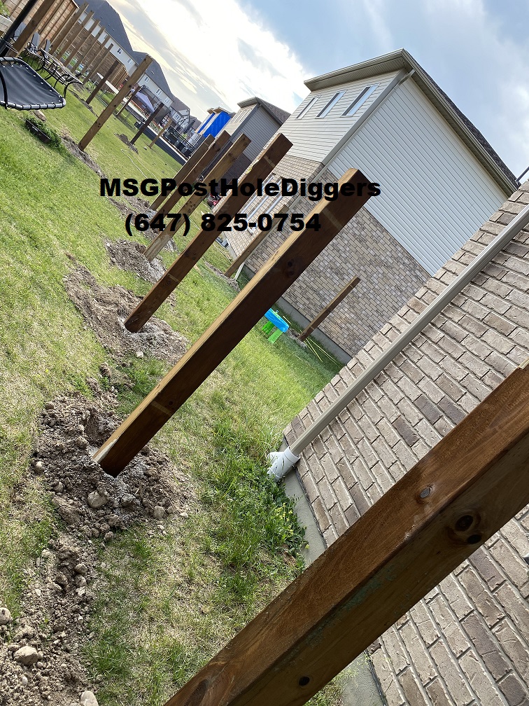 Msg Post Hole Diggers | 1337 Margate Dr, Oshawa, ON L1K 2S5, Canada | Phone: (647) 499-3807