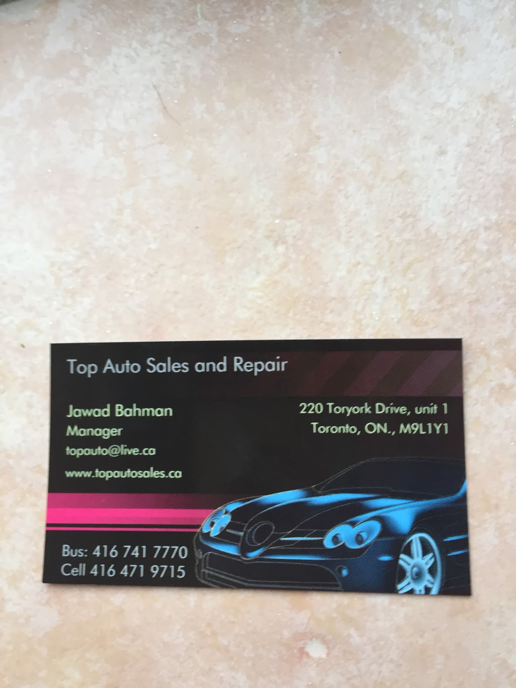 Top Auto | 220 Toryork Dr #1, North York, ON M9L 1Y1, Canada | Phone: (416) 741-7770