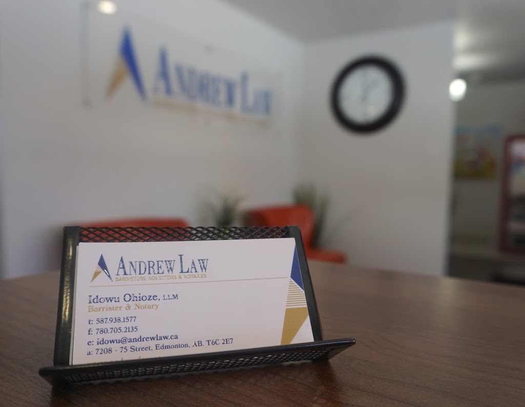 Andrew Law Office | 7208 75 Street NW, Edmonton, AB T6C 2E7, Canada | Phone: (587) 938-1577