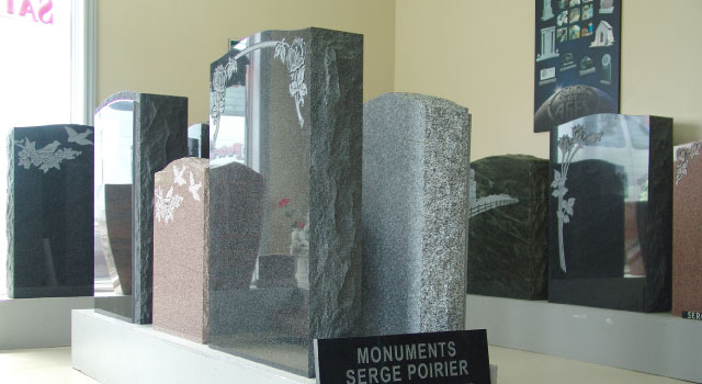 Monuments Serge Poirier Inc | 404 Bd Fiset, Sorel-Tracy, QC J3P 3R5, Canada | Phone: (450) 742-2204