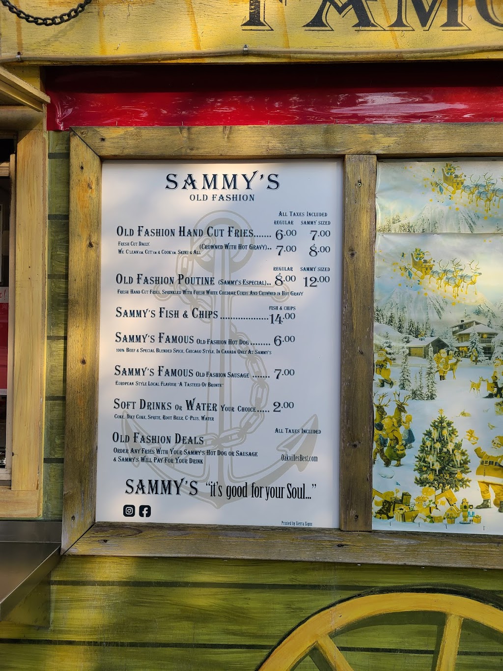 Sammys Famous | 2376 Lakeshore Rd W, Oakville, ON L6L 1H5, Canada | Phone: (905) 208-0123