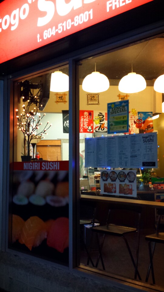 Togo Plus Sushi | 4029 208 St, Langley City, BC V3A 2H3, Canada | Phone: (604) 510-8001