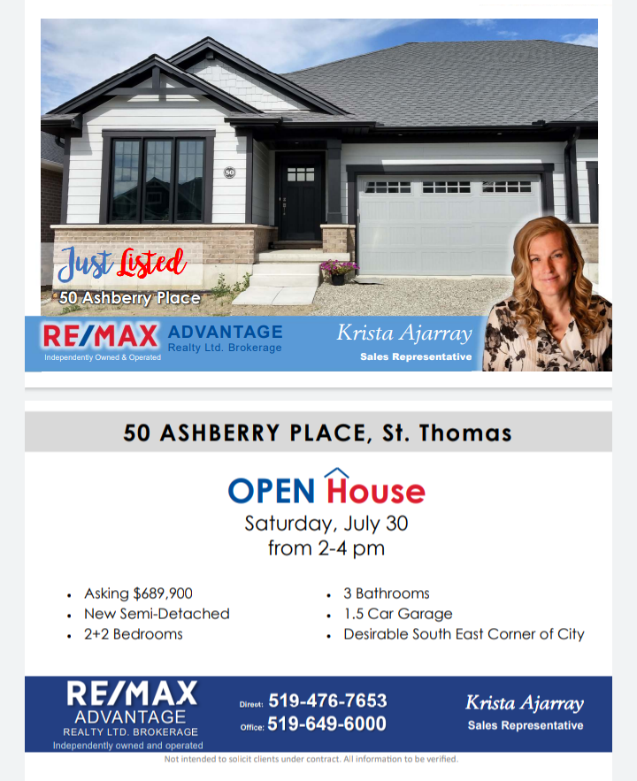 Krista Ajarray Re/Max Advantage Realty | 151 Pine Valley Blvd, London, ON N6K 3T6, Canada | Phone: (519) 649-6000