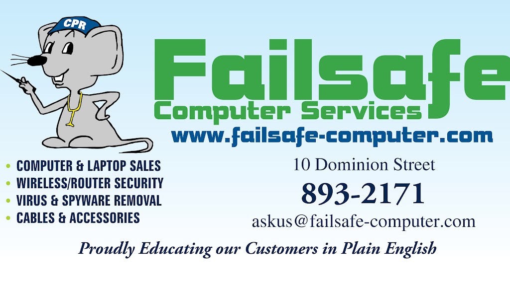 Failsafe Computer Services | 10 Dominion St, Truro, NS B2N 3N8, Canada | Phone: (902) 893-2171