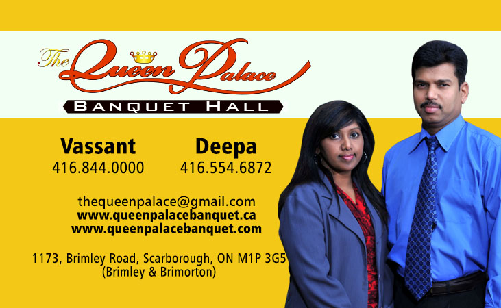 Queen Palace Banquet Hall | 1173 Brimley Rd, Scarborough, ON M1P 3G5, Canada | Phone: (416) 844-0000