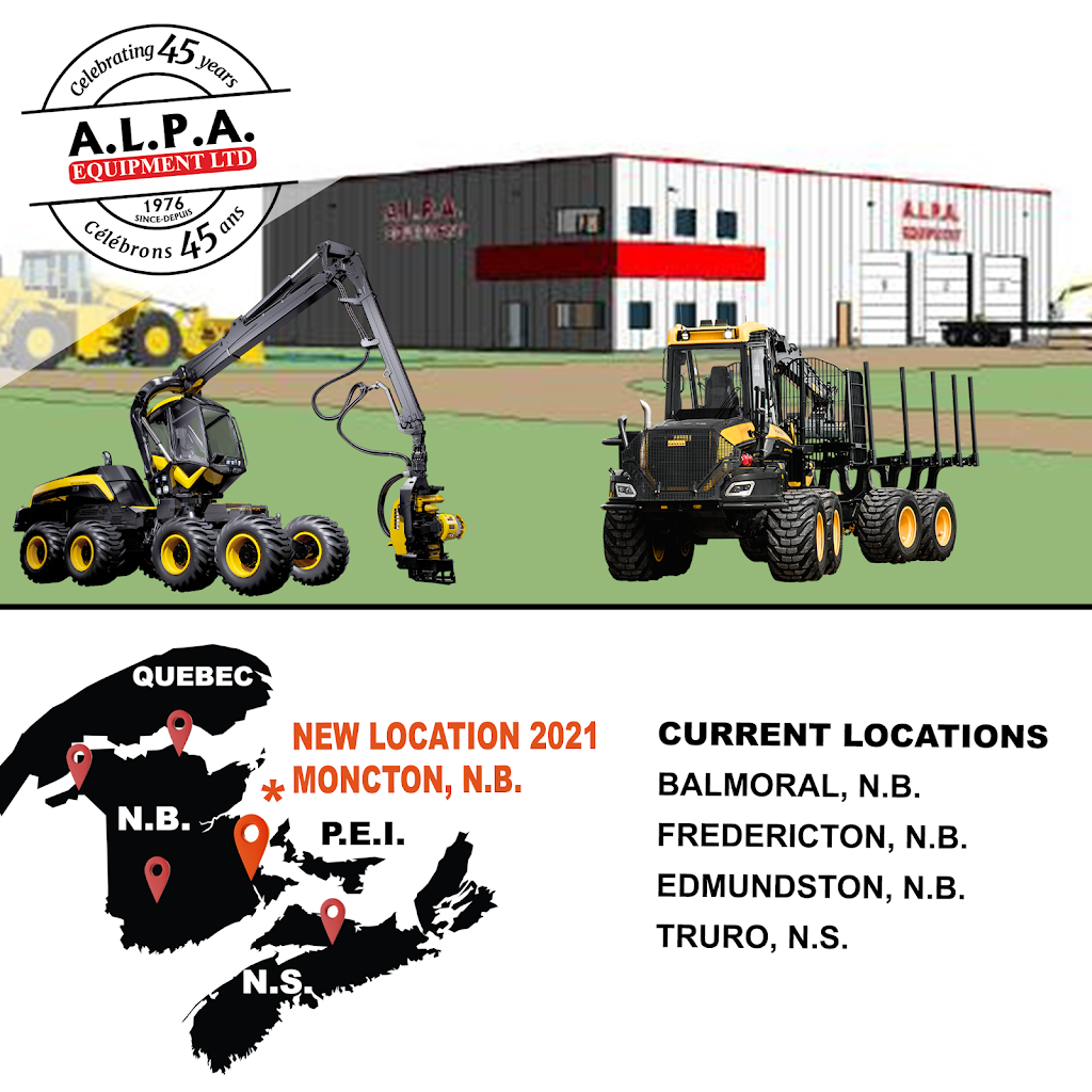 A.L.P.A. Equipment Ltd. | 291 De Fiedmont St, Moncton, NB E1A 6N5, Canada | Phone: (506) 861-2572