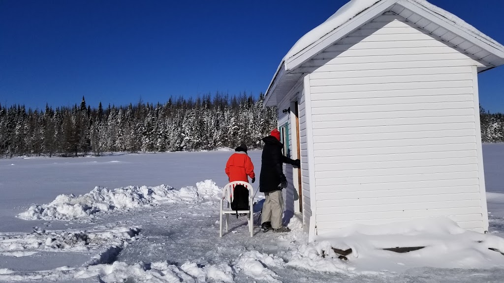 Pourvoirie du Forestier | Entrée avec affiche Pourvoirie du Forestier, Route Rivard, GPS : 46.898333, -70.456111, Montmagny, QC G5V 3R9, Canada | Phone: (418) 248-2625