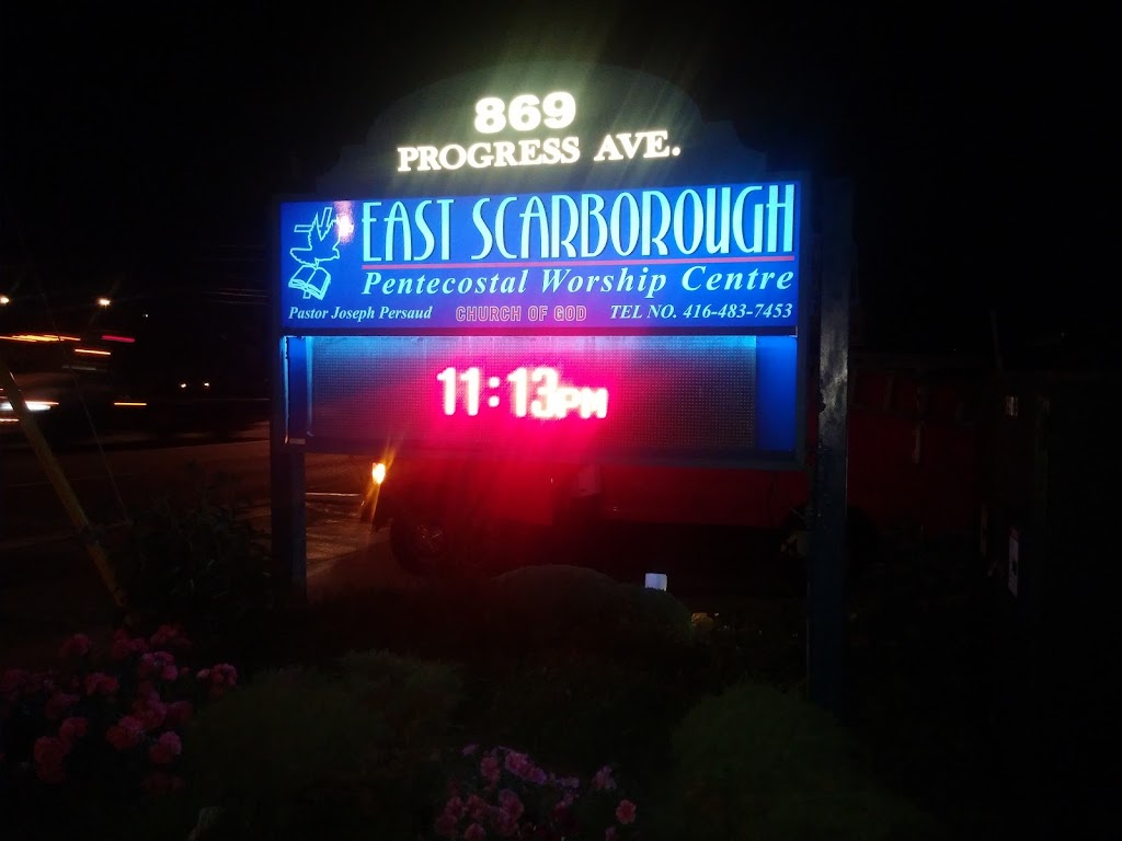 East Scarborough Church of God | 869 Progress Ave, Scarborough, ON M1H 2X7, Canada | Phone: (416) 438-7453