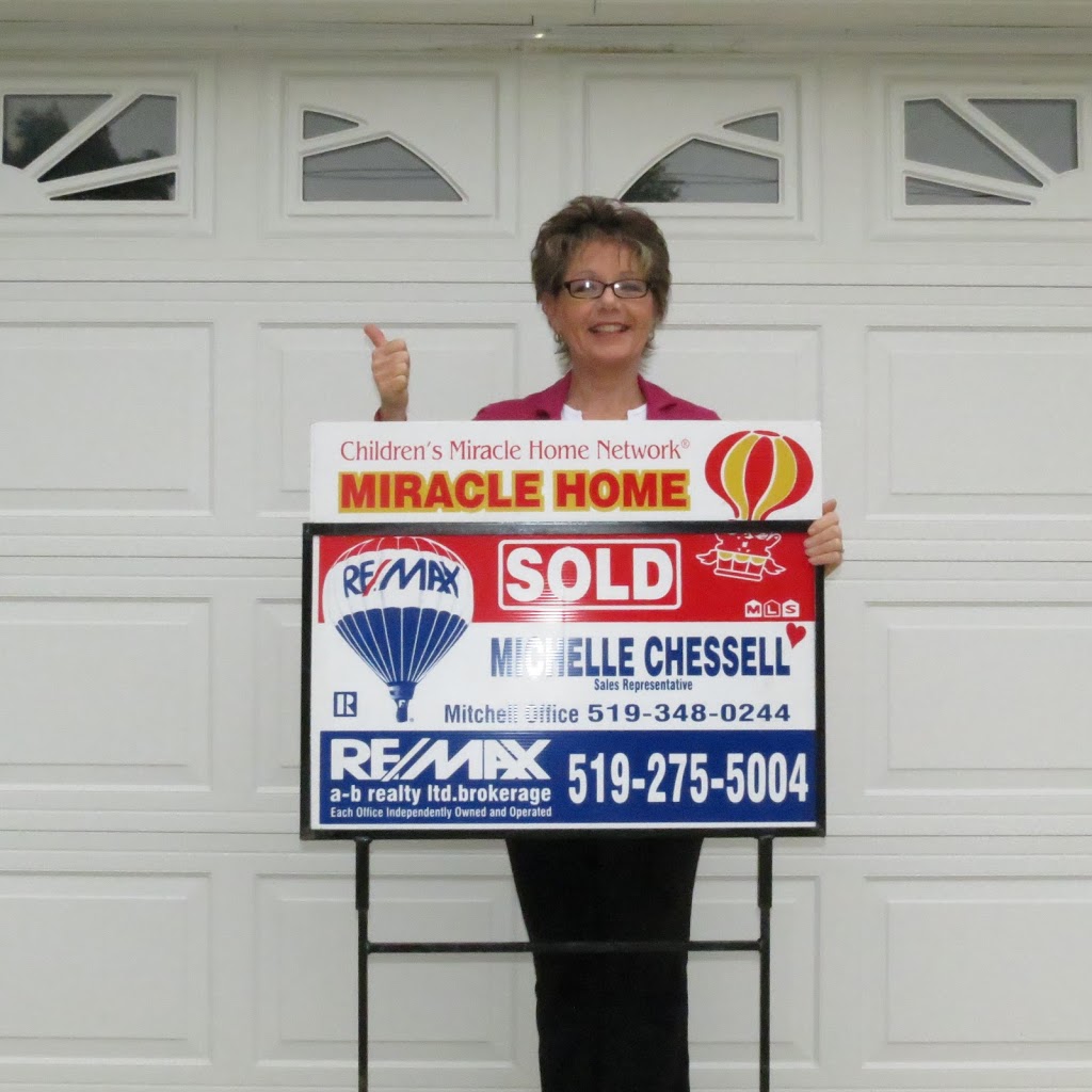 Michelle Chessell sales rep. Remax ab Realty Ltd., Brokerage | Upper Thames Lane, Mitchell, ON N0K 1N0, Canada | Phone: (519) 272-7208