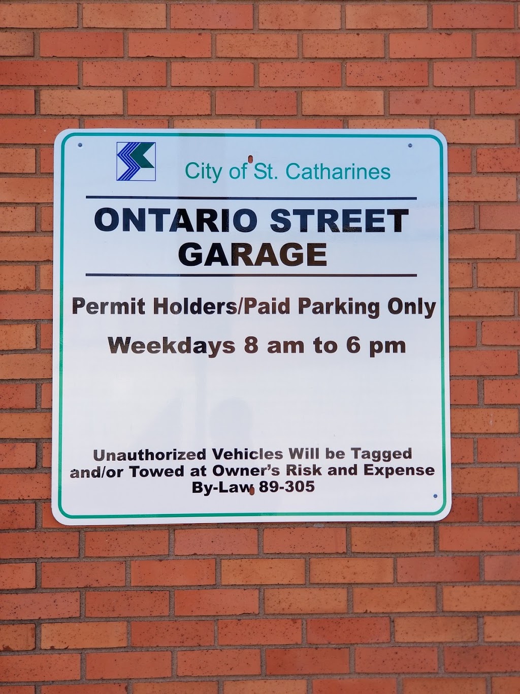 Ontario Street Garage | 8 Ontario St, St. Catharines, ON L2R 7M3, Canada | Phone: (905) 688-5601 ext. 1416
