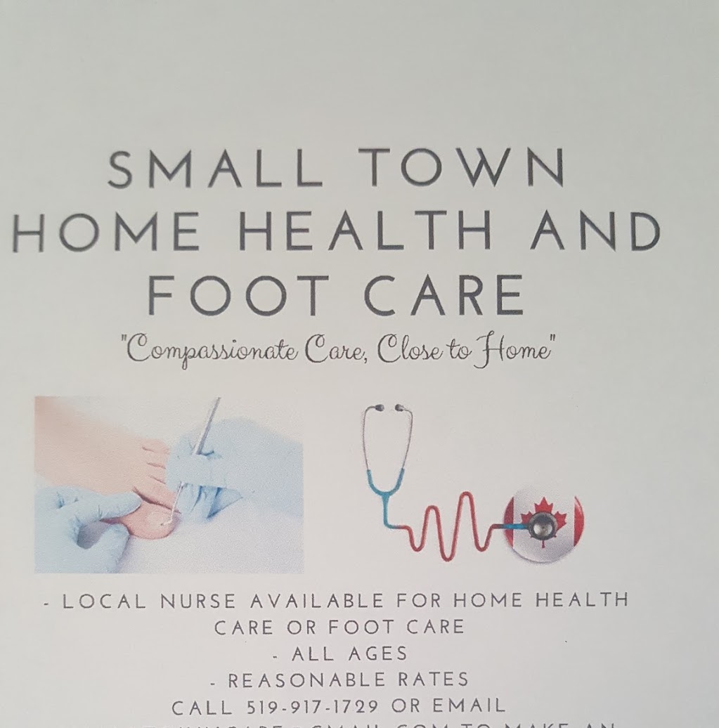 Small Town Home Health and Foot Care | 12550 Talbot Trail, Morpeth, ON N0P 1X0, Canada | Phone: (519) 917-1729