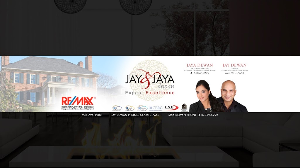 Jay & Jaya Dewan, Re/Max Real Estate Centre Inc | 36-7070 St Barbara Blvd, Mississauga, ON L5W 0E6, Canada | Phone: (647) 210-7653