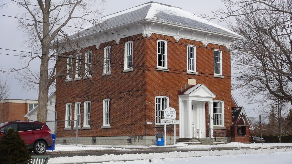 Wellington Town Hall | 246 Main St, Wellington, ON K0K 3L0, Canada | Phone: (613) 476-2148