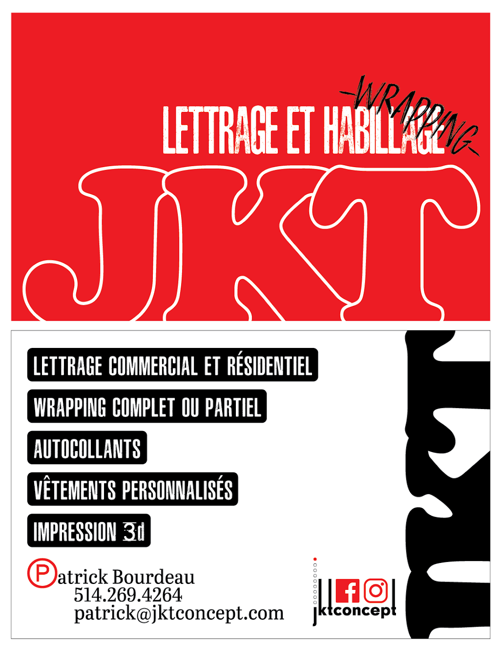 JKT Concept | 27 Boulevard Clairevue E, Saint-Bruno-de-Montarville, QC J3V 1S5, Canada | Phone: (514) 269-4264