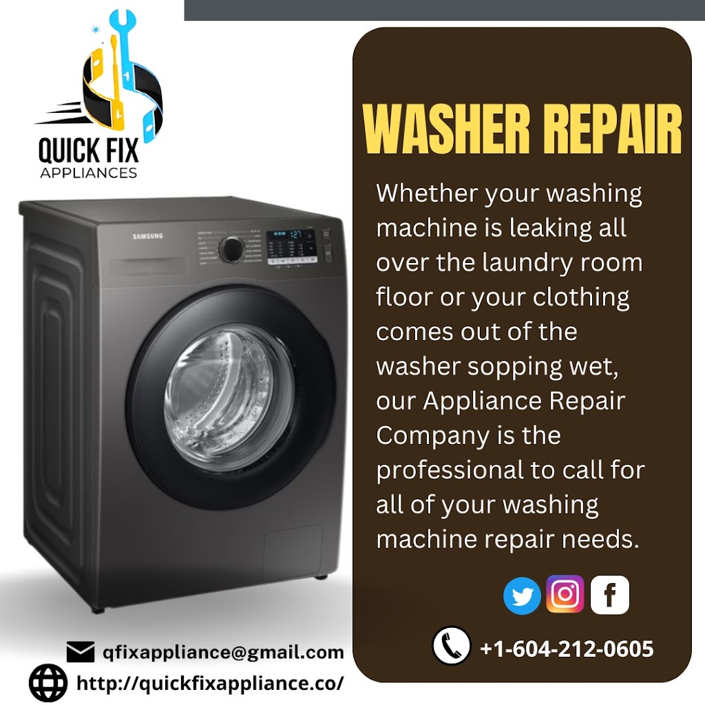 Quick Fix Appliances | 13247 64 Ave, Surrey, BC V3W 1Y1, Canada | Phone: (604) 212-0605