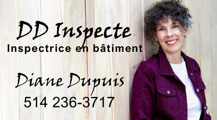 DD Inspecte, Diane Dupuis - Inspection en Bâtiment | 700 Rue Alain, Saint-Colomban, QC J5K 2R5, Canada | Phone: (514) 236-3717