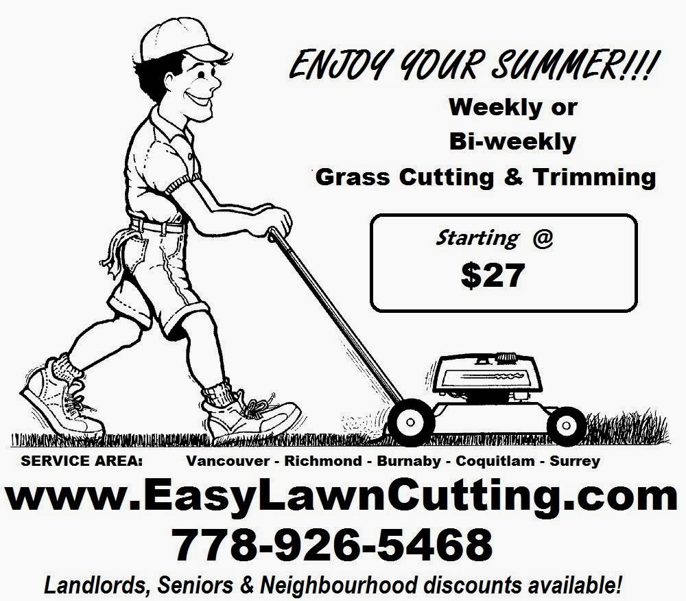 Easy Lawn Cutting | 177 E 24th Ave, Vancouver, BC V5V 1Z5, Canada | Phone: (778) 926-5468