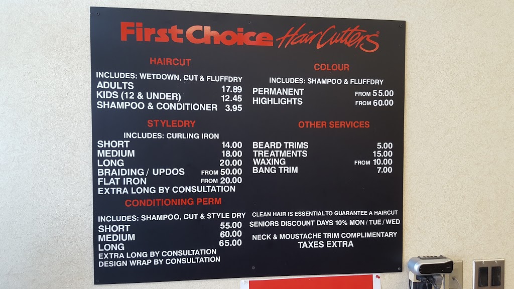 First Choice Haircutters | 95 First St, Orangeville, ON L9W 5A1, Canada | Phone: (519) 938-9152