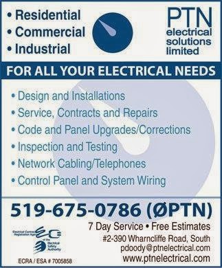 PTN Electrical Solutions Limited | 24 Swiftsure Ct Unit 1, London, ON N5V 4L1, Canada | Phone: (519) 675-0786