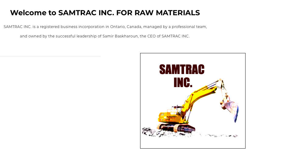 SAMTRAC INC. | 487 Grindstone Trl, Oakville, ON L6H 0S6, Canada | Phone: (905) 299-7797