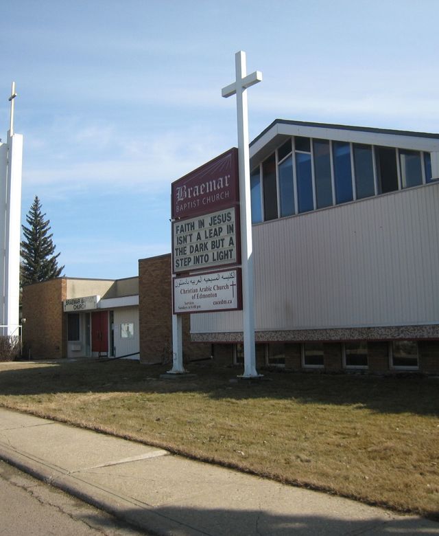 Braemar Baptist Church | 7407 98 Ave NW, Edmonton, AB T6B 2E7, Canada | Phone: (780) 469-3814