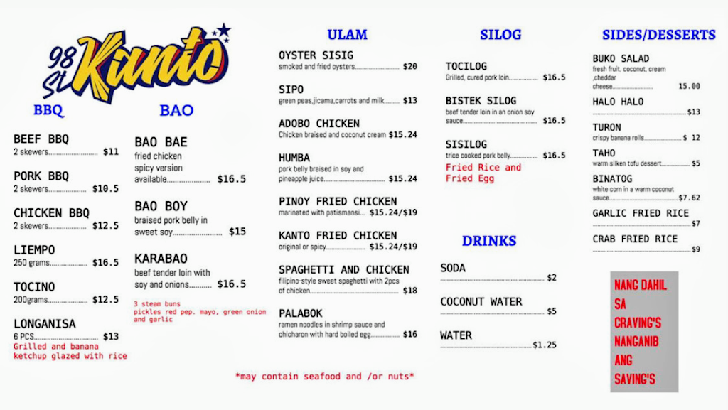 Kanto 98 St. Eatery | 10636 98 St NW, Edmonton, AB T5H 2N7, Canada | Phone: (780) 244-7388