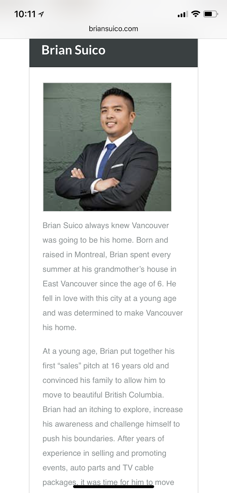 Brian Suico Realtor - Vancouver Real Estate | 2607 E 49th Ave #205, Vancouver, BC V5S 1J9, Canada | Phone: (604) 377-8510