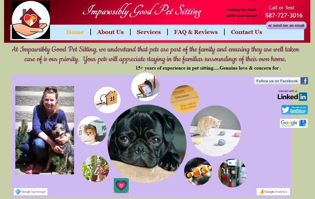 Impawsibly Good Pet Sitting | Hillcrest Blvd, Strathmore, AB T1P 0A3, Canada | Phone: (587) 727-3016