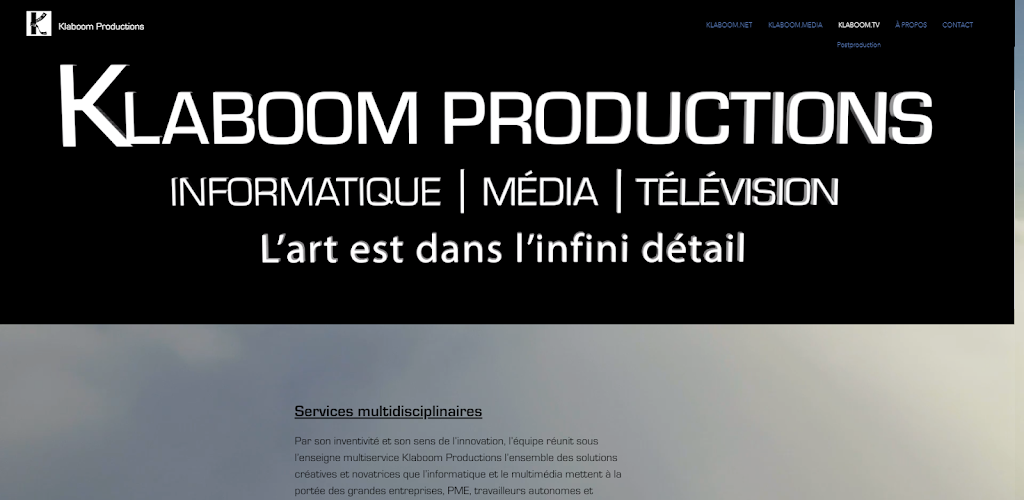 Klaboom Productions | Sur Rendez-vous, 211 Boulevard Brien suite 114, Repentigny, QC J6A 0A4, Canada | Phone: (514) 923-1283