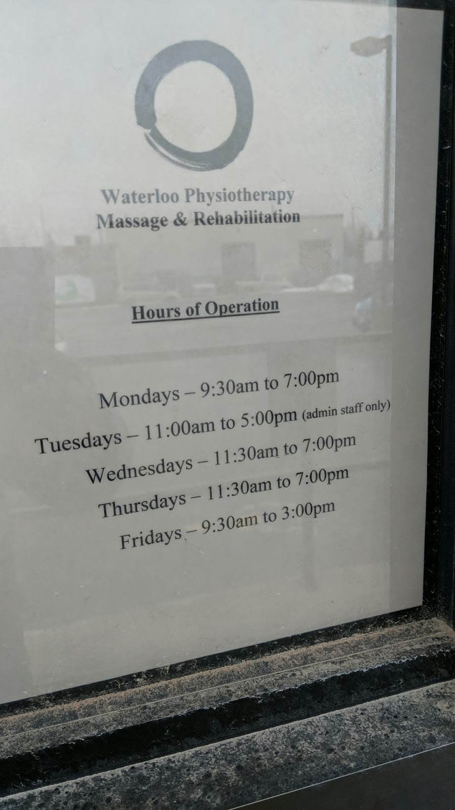 Waterloo Physiotherapy Massage Rehabilitation | 366 King St N, Waterloo, ON N2J 2Z3, Canada | Phone: (519) 954-5146