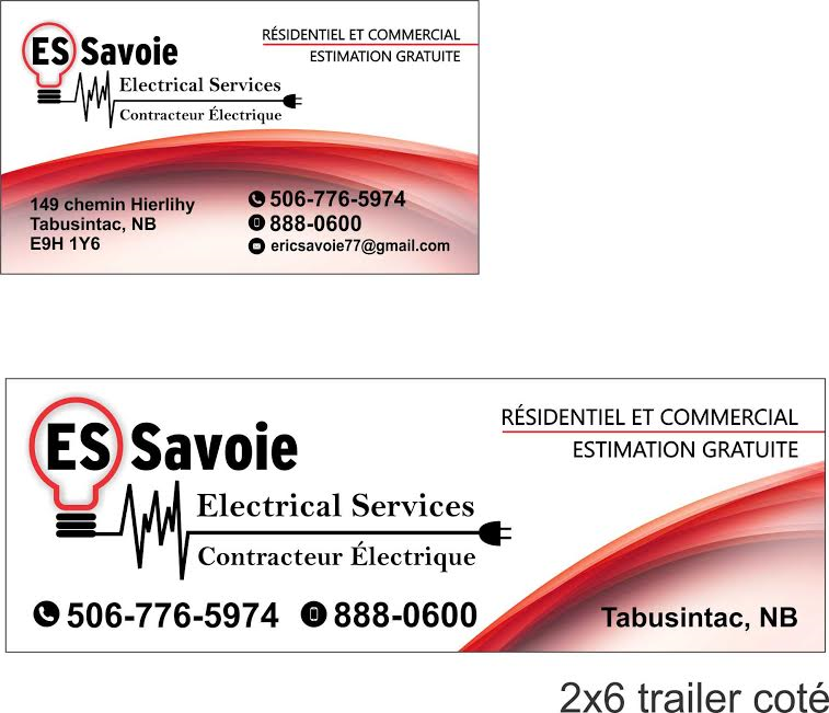 ES Savoie Electrical Services | 149 Hierlihy Rd, Tabusintac, NB E9H 1Y6, Canada | Phone: (506) 888-0600