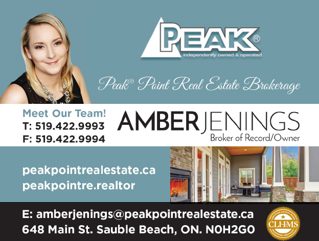 PEAK® Point Real Estate Brokerage | 648 Main St, Sauble Beach, ON N0H 2G0, Canada | Phone: (519) 422-9993