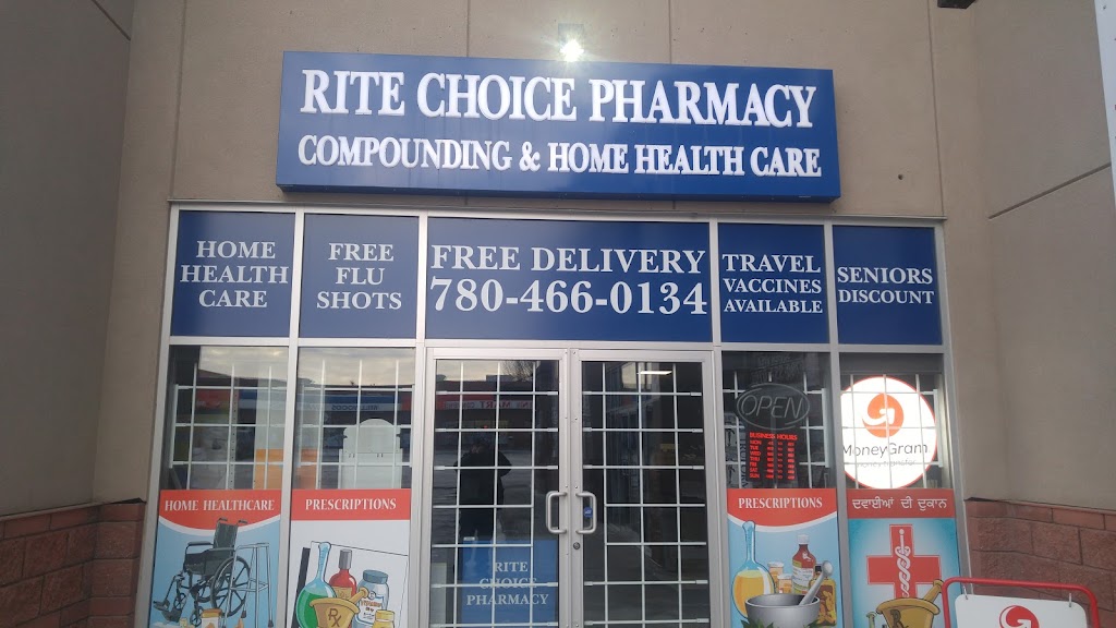 Rite Choice Pharmacy & Home Health Care | 4273 23 Ave NW, Edmonton, AB T6L 5Z8, Canada | Phone: (780) 466-0134