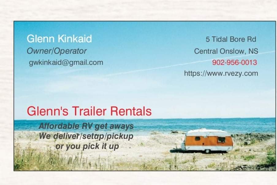 Glenns RV Rentals | 5 Tidal Bore Rd, Central Onslow, NS B6L 5M3, Canada | Phone: (902) 956-0013