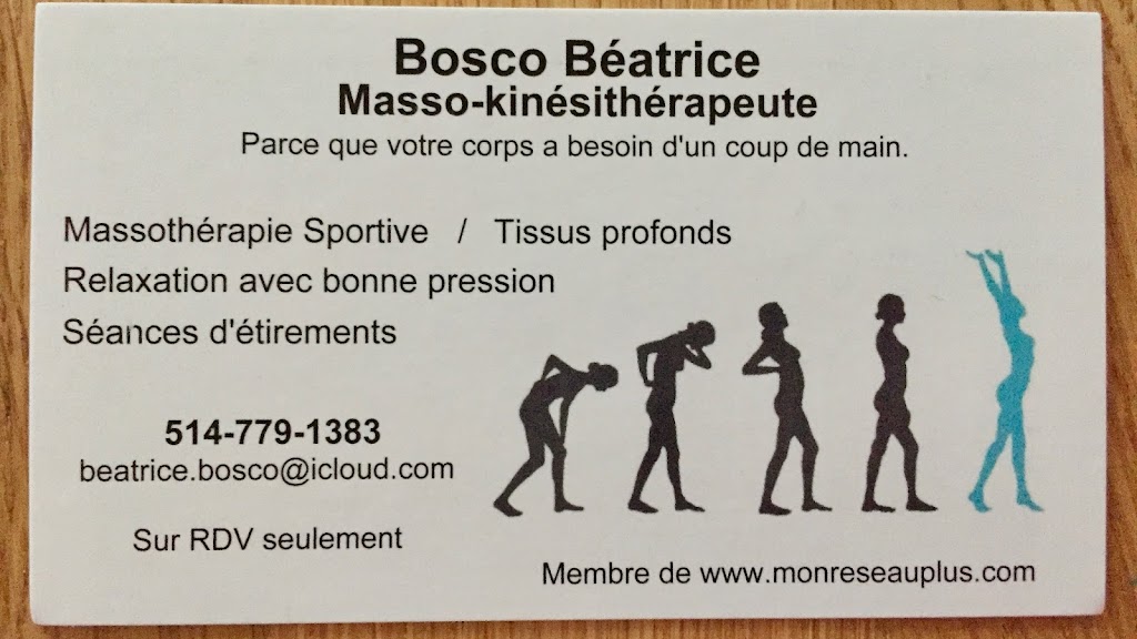 Béatrice Bosco | 635 Rue Gamble, Deux-Montagnes, QC J7R 6E4, Canada | Phone: (514) 779-1383