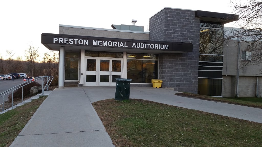 Preston Memorial Auditorium | 1458 Hamilton St, Cambridge, ON N3H 3G5, Canada | Phone: (519) 740-4681