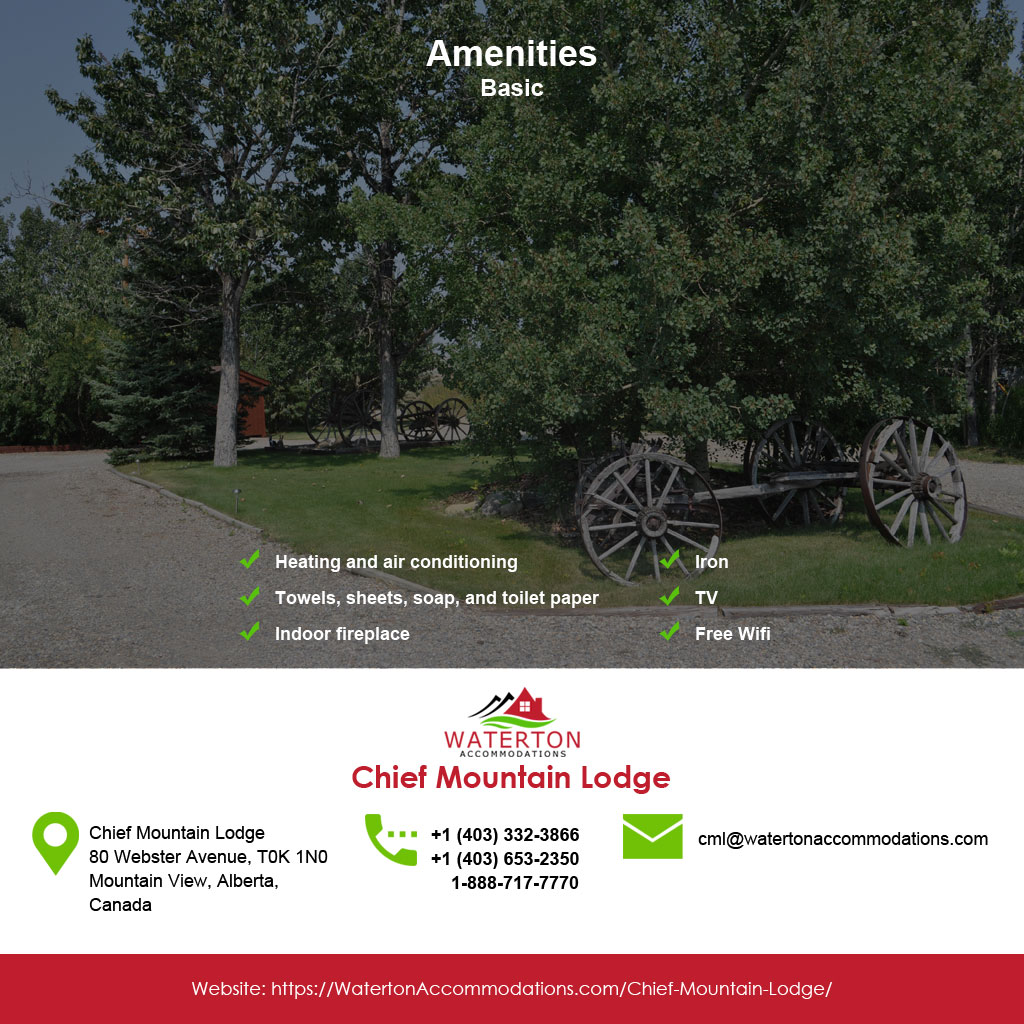 Chief Mountain Lodge | Box 126, 80 Webster Ave, Mountain View, AB T0K 1N0, Canada | Phone: (403) 332-3866