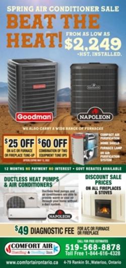 Comfort Air Heating & Cooling | 79 Rankin St, Waterloo, ON N2V 1W2, Canada | Phone: (519) 616-4822