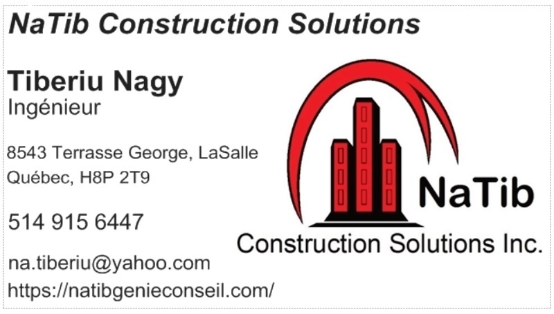 NaTib Construction Solutions Inc | 8543 Terr. George, LaSalle, QC H8P 2T9, Canada | Phone: (514) 915-6447