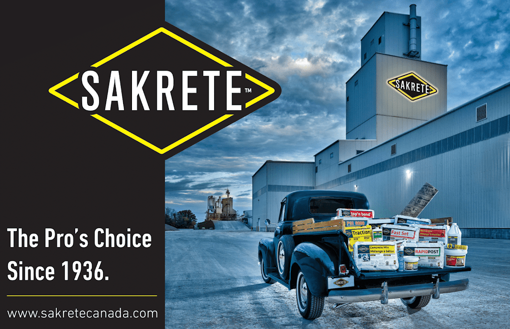 Sakrete Canada | 601 Av. Delmar, Pointe-Claire, QC H9R 4A9, Canada | Phone: (514) 697-2610