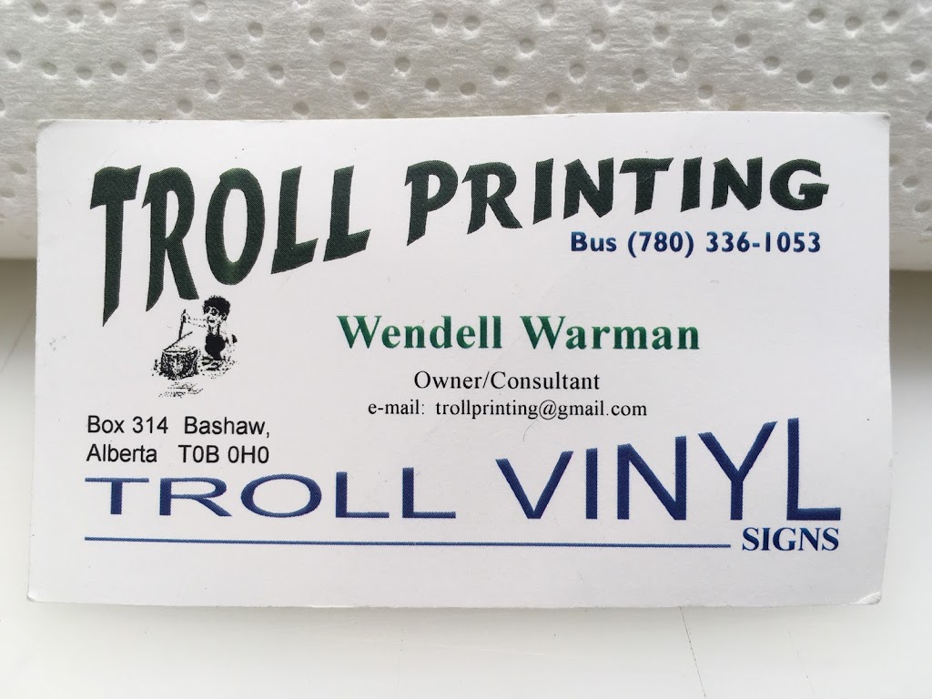 Troll Printing | 4920 50 St, Bashaw, AB T0B, Canada, Canada | Phone: (780) 336-1053