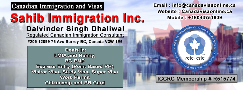 Sahib Immigration | 17227 60 St NW, Edmonton, AB T5Y 3W3, Canada | Phone: (604) 375-1809