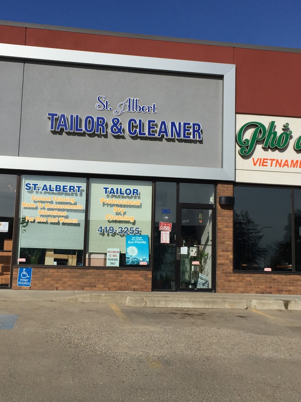 St Albert Tailor & Cleaners | 10 McKenney Ave, St. Albert, AB T8N 5S8, Canada | Phone: (780) 419-3255