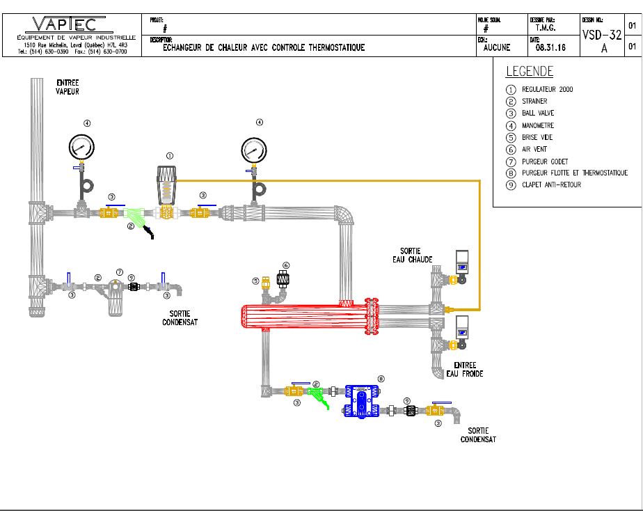 Equipement De Vapeur Industrielle Vaptec | 9485 Rte Transcanadienne, Saint-Laurent, QC H4S 1V3, Canada | Phone: (514) 630-0390