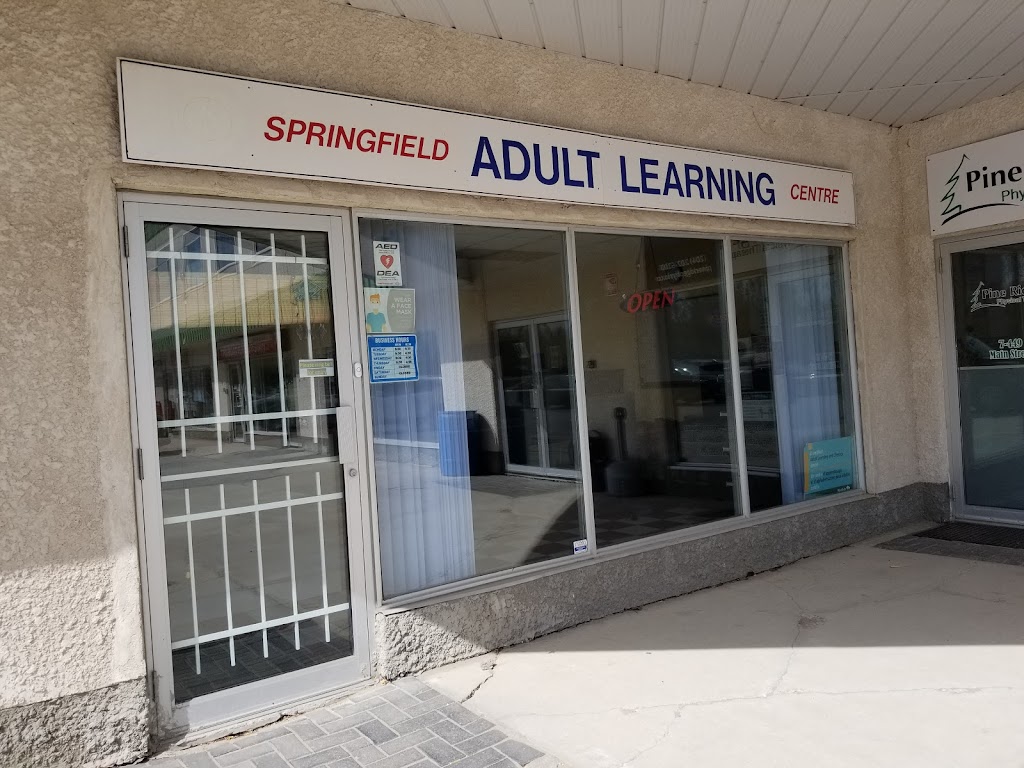 Springfield Adult Learning Centre | 449 Main St, Oakbank, MB R0E 1J2, Canada | Phone: (204) 444-4325