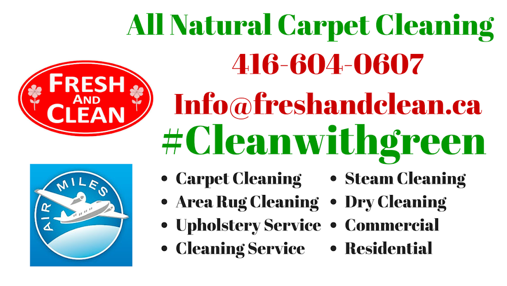 Fresh and Clean | Green Carpet Cleaning | 8-160 Cidermill Ave, Concord, ON L4K 4K5, Canada | Phone: (416) 604-0607