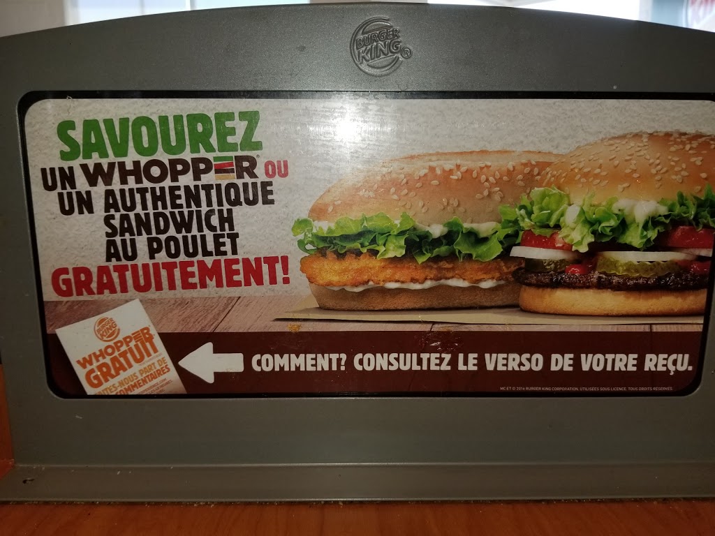 Burger King | 645 Avenue Taniata, Saint-Jean-Chrysostome, QC G6Z 2C1, Canada | Phone: (418) 834-3238
