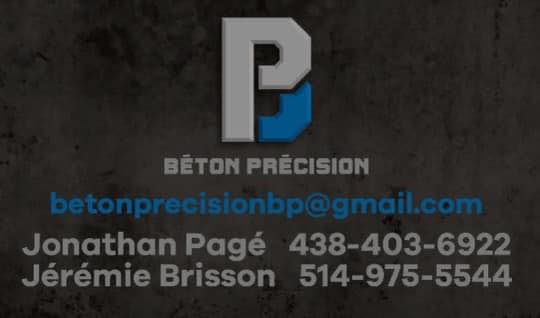 Béton Précision | 1343 Chem. dOka, Oka, QC J0N 1E0, Canada | Phone: (438) 403-6922