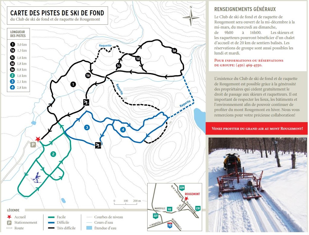 Club de Ski de fond et Raquette de Rougemont | 141 Rang de la Montagne ROUTE 229, Rougemont, QC J0L 1M0, Canada | Phone: (450) 469-4550